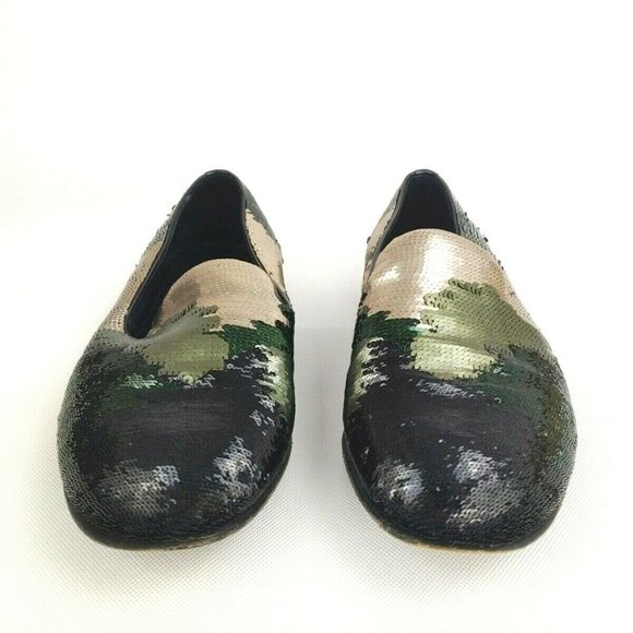 Prada Camouflage Sequin Evening Loafer Size 10 main image 5